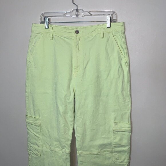 KanCan Signature 90s Straight Cargo Stretch Neon Pants Size 30 - Picture 9 of 16